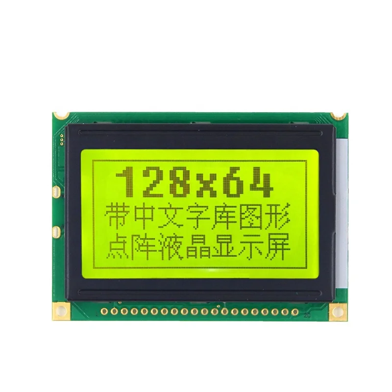  20 контактов 128x64 маленький монохромный панельный модуль NT7107 или NT7108 контроллер Графический 12864