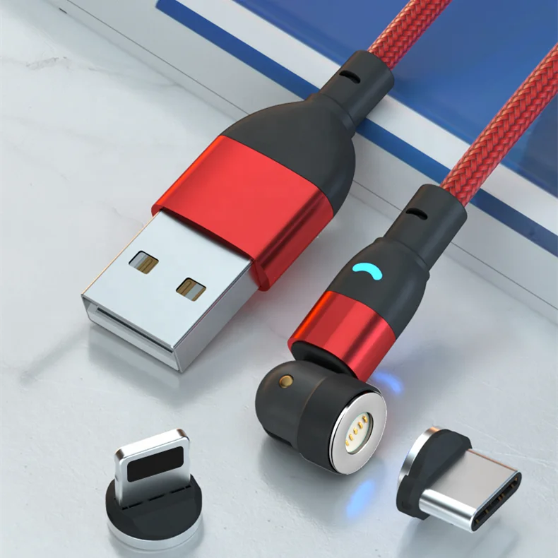 Magnetic USB Cable 3A 9V/2A Fast Charging USB Type C Magnet Charger Data Charge Micro USB-C Mobile Phone Cord Line