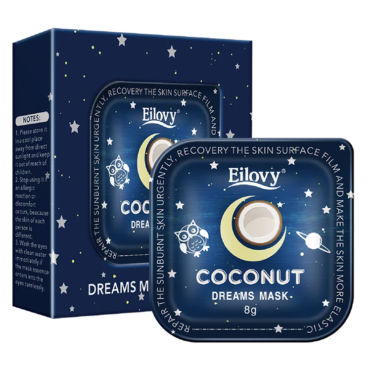 Private Label Facial Skincare Sleeping Mask Pods Avocado Dream Mask Cream Vegan& Cruelty Free Hydrating Brightening Firming