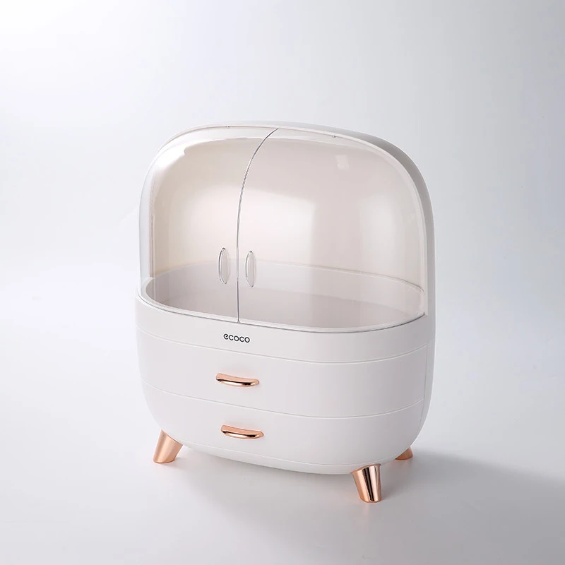 
Wholesale China Desktop Celebrity Dresser Shelves Large Cosmetics Organizer Storage Box With Drawer 