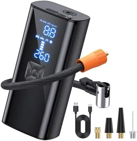 New Portable Digital Pressure 150PSI Tire Compressors 2X Faster Air Compressor Inflator Car Motorcycle Ball Use Digital Air Pump