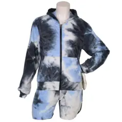 2021 New Style Design Fashion Apparel Stock Overrun Surplus Tie Dye Lady Set