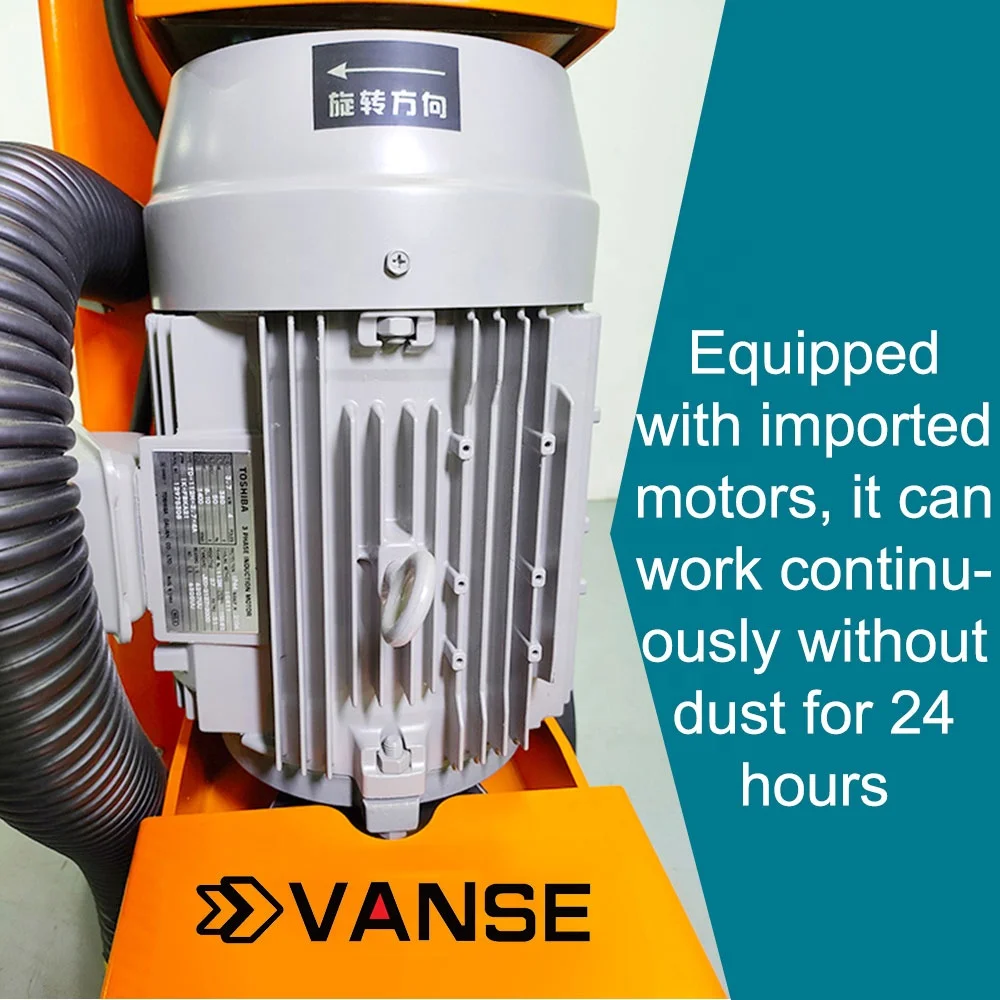 VS-320D Heavy Duty Marble Epoxy Automatic Electric Terrazzo Machine Diamond Concrete Floor Grinder With Dust Vacuum
