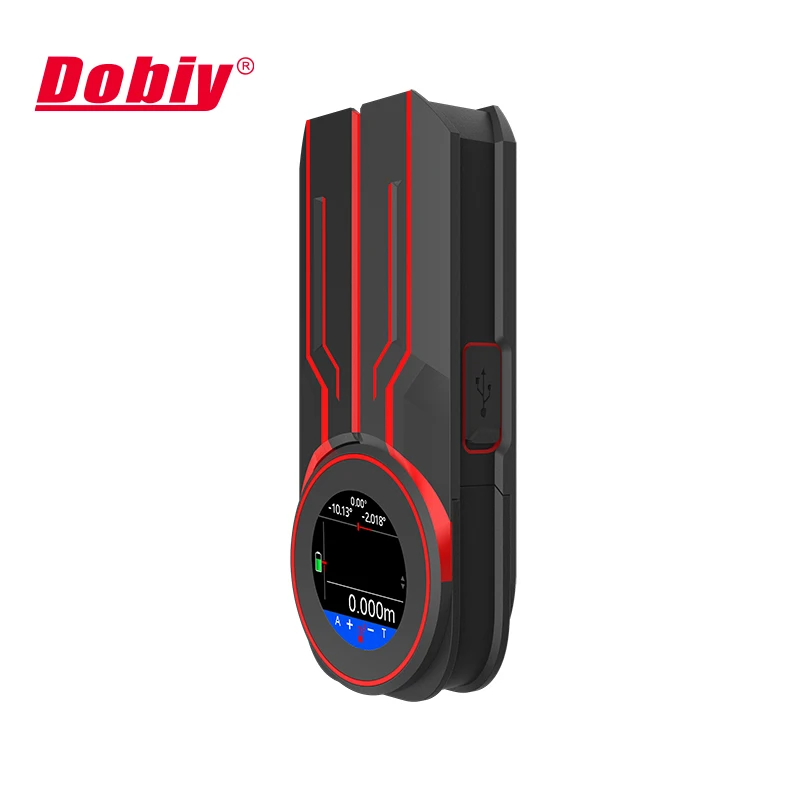 
360 Degree 2 Way Electronic Angle Measure Touch Screen Bidirectional Distance Meter Laser Rangefinder 