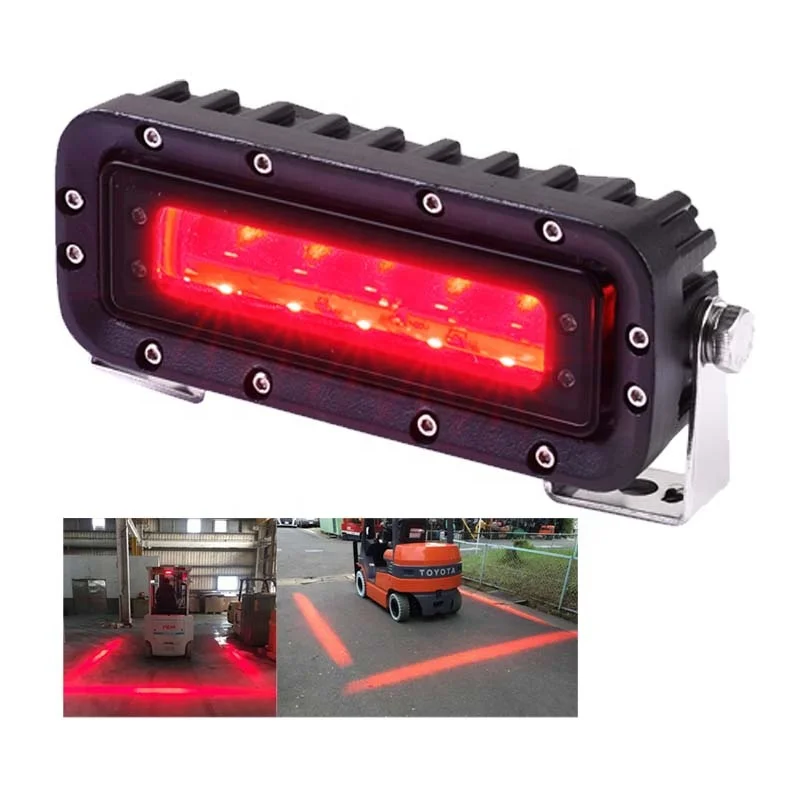 
DC10-80V Waterproof Truck Lamp Led Forklift Warning Area Red Zone Light 