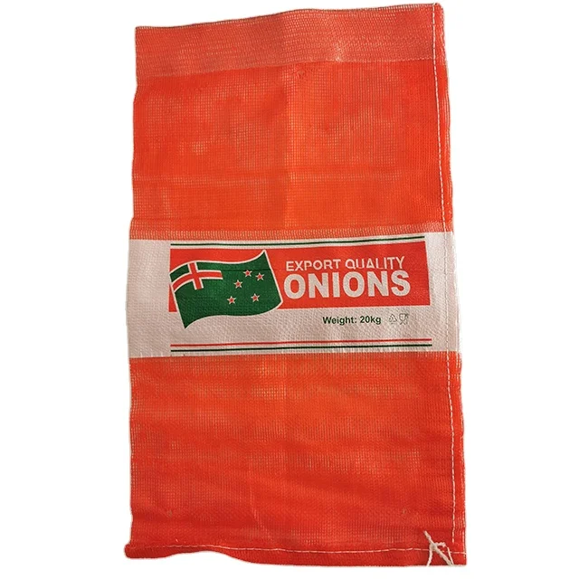 Export food grade pp mesh bag for packing 30kg potato vegetable net bag pp mesh plastic bag for vegetables