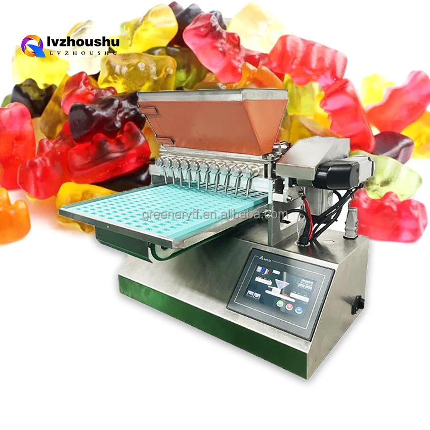 Fully Automatic Manual Hard Gummy Jelly Soft Round Coconut Chocolate Candy Making Machine Small Jelly