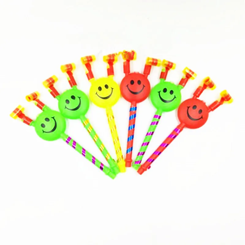 Medium Smiley Blowing Dragon Horn Whistle Blowing Big Toy Clown Party Blowing Roll Toy