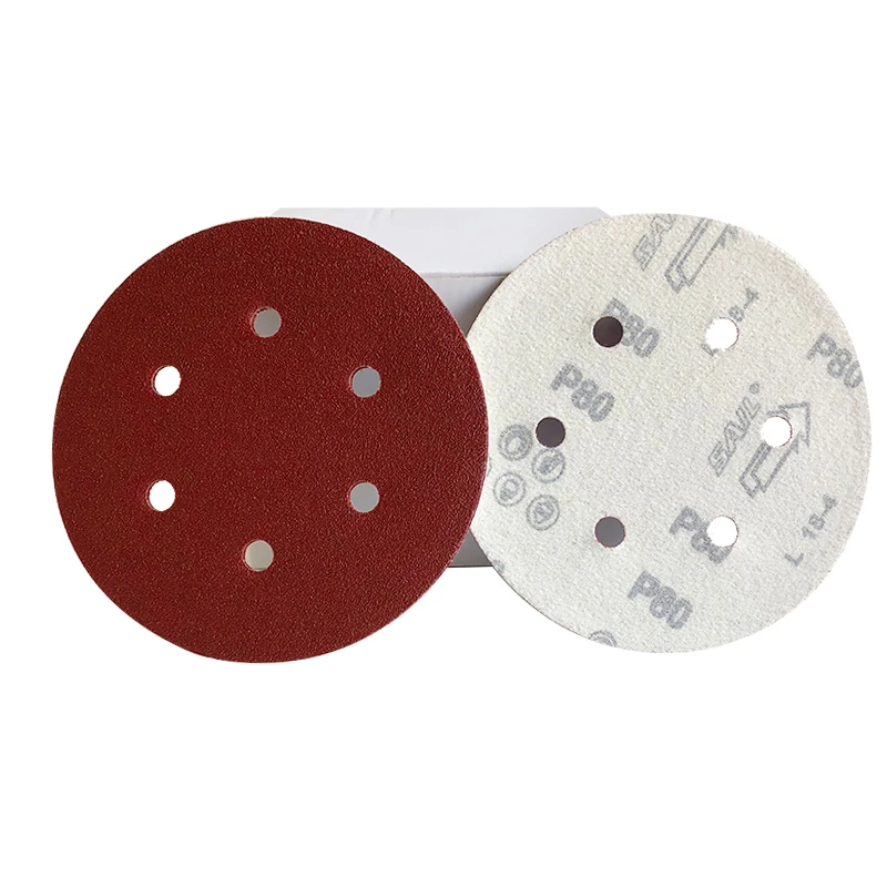 Крючок и петля абразивные Заводская цена 5 дюймов 6 дюймов 9 дюймов оксид алюминия шлифовальные диски для шлифовки
