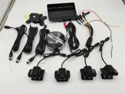 7 inch 4CH AHD Recorder DVR Car Monitor Vehicle Truck Night Vision Rear View Camera Support SD Card Recording Reverse image