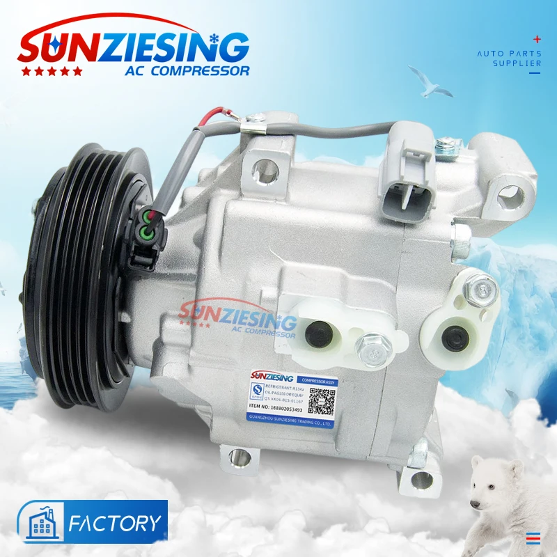For Toyota Echo L4 1.5L DOHC SCSA06C ac compressor 88310-52351 88320-52400 447260-7842 447180-8750 88310-52080 88320-52010