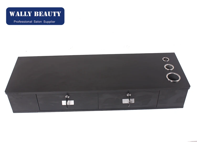 Wall Mount 2 Drawer Hair Salon Stylist Barber Furniture Locking Cabinet