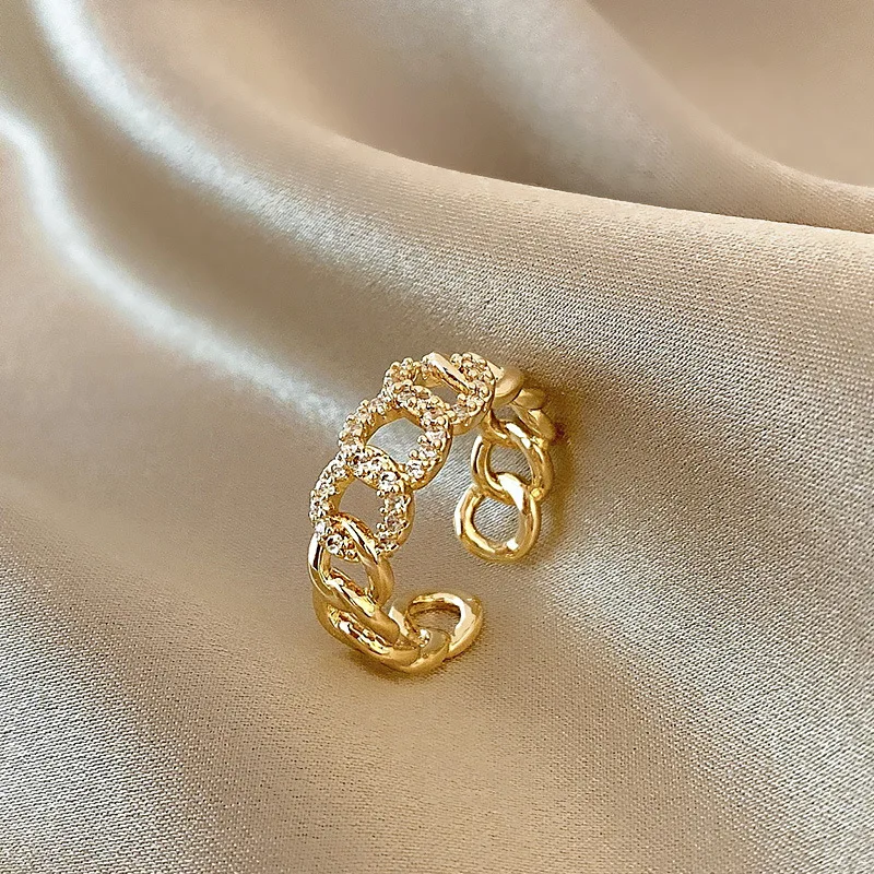 14K Gold Plate Stacking Rings Set for Women CZ Heart Simple Cute Stackable Rings Dainty Trendy Gold Statement Rings Plain Band