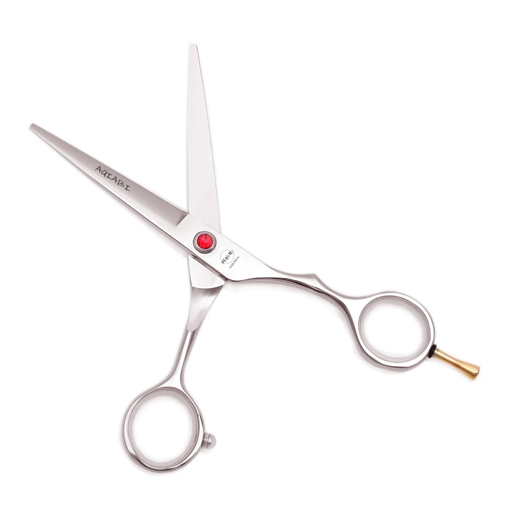 Professional Barber Scissors 5.5' JP Stainless Steel Cutting Scissors Hair Thinning Shears Hairdressing Scissors Silver A1013