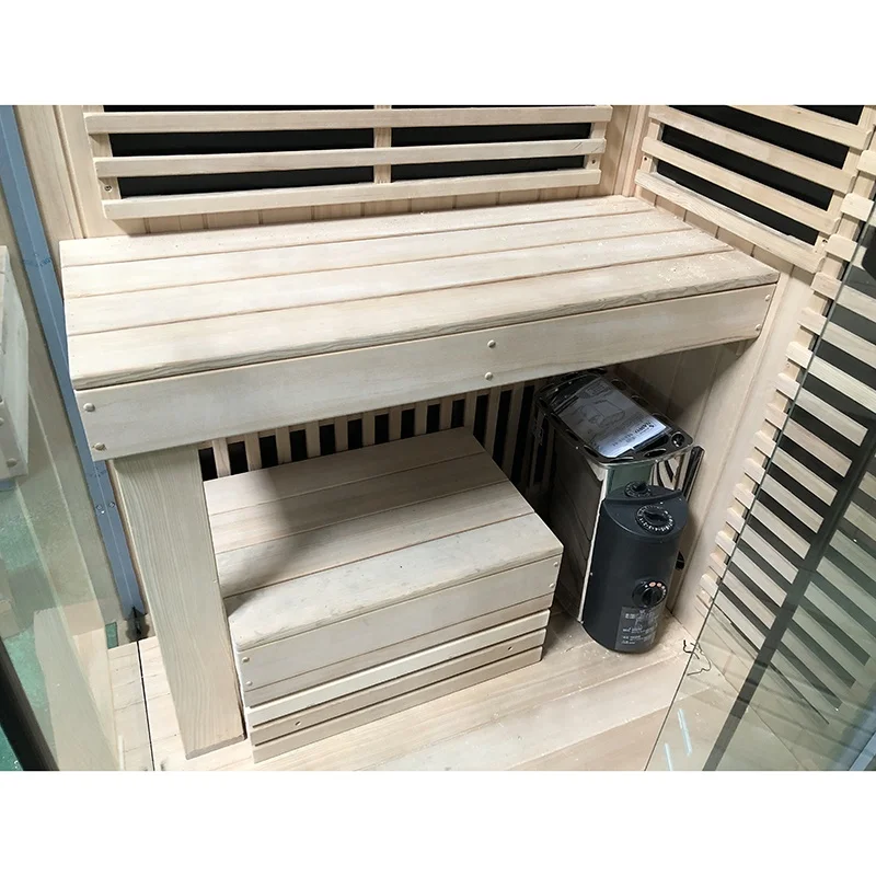 1 человек массивная деревянная комнатная сауна с дальним инфракрасным излучением баня традиционная Паровая