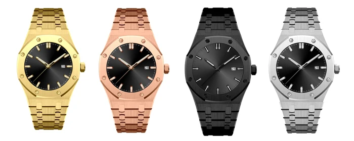 stainless steel back water resistant quartz brand wrist mens watch, low moq, accept custom design, factory supply