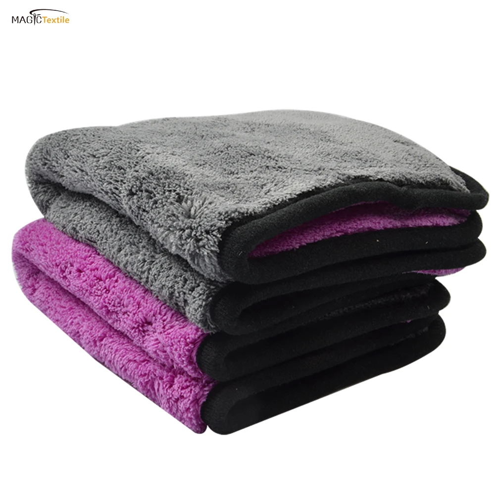 Automotive Detailing Dual Layer 800gsm Microfiber Ultra-Thick Plush Microfibre Car Drying Luxury Towel