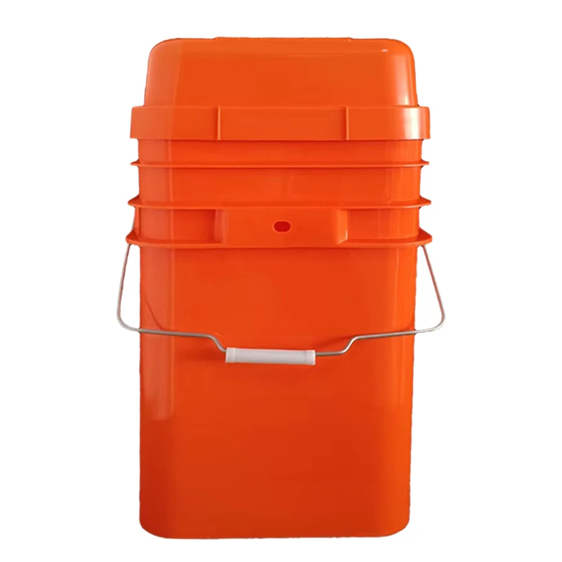 20 liters of material plastic square bucket pp raw material multi-functional bucket washing powder container