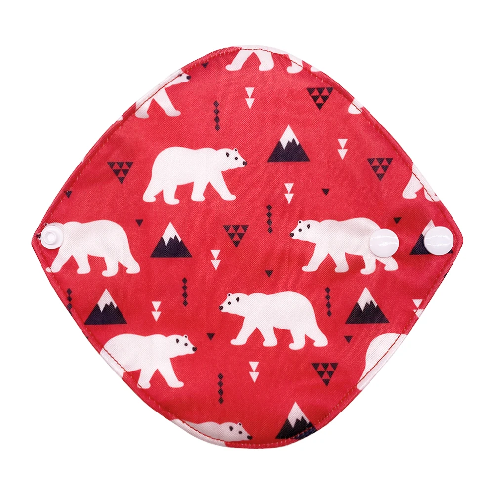 
Available different prints washable and reusable super absorbent 18*18cm sanitary pad for women 