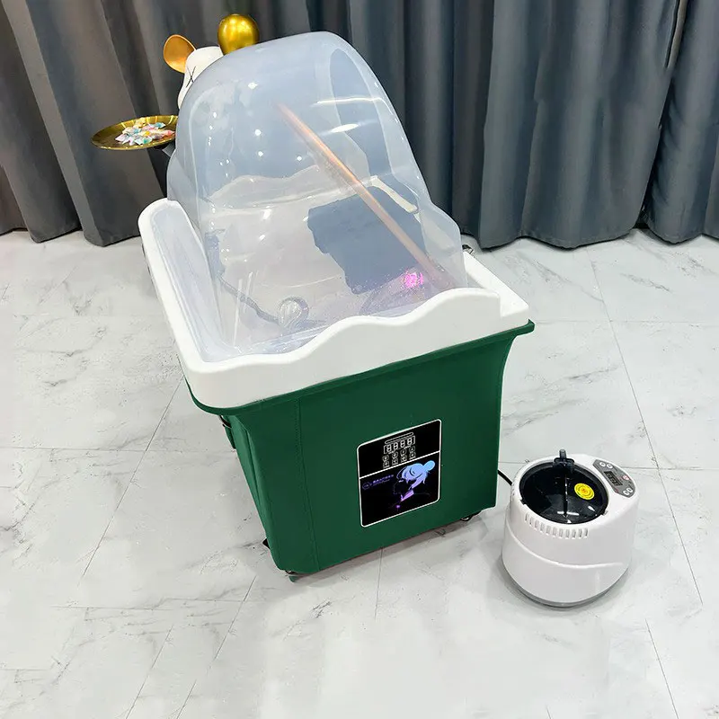 Salon Hair Washing Bed Accessories Mobile Shampoo Bowl Sink Chair Basin Portable Shampoo Basin Hair Washing Bed Head spa