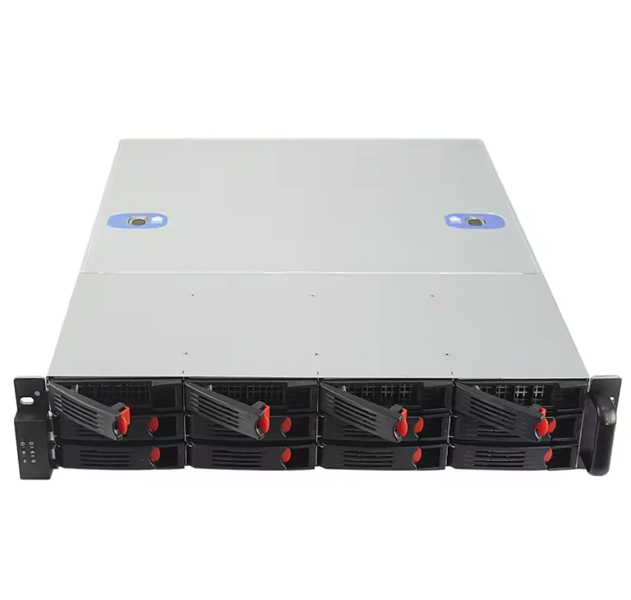 DIY 2U 19-дюймовый Серверный корпус 12 горячих отсеков DVR rack ATX серверное шасси для большого хранения данных