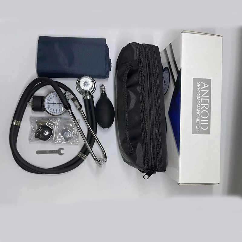 Анероидный Сфигмоманометр SZMIQU для взрослых класса люкс с манжетами стетоскопа и футляром переноски