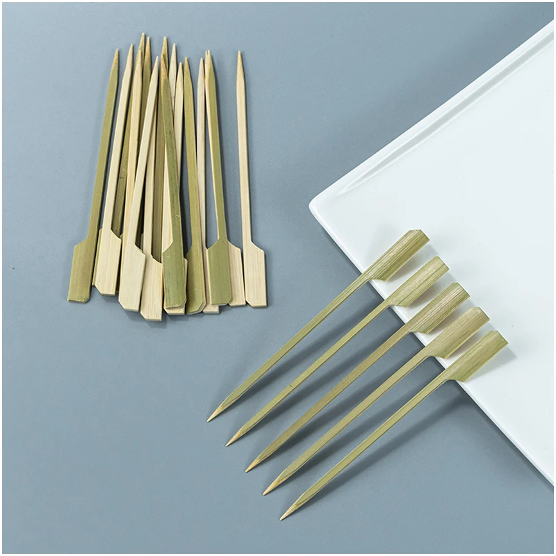 Bamboo Skewers Barbecue Bamboo Burger Skewer Gun 7 Inch