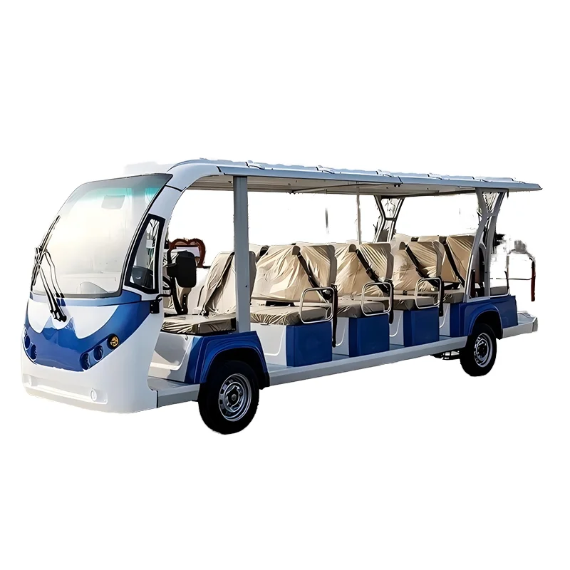11-Seat 4-Wheeled Electric Sightseeing Bus for Scenic Spots and Tours