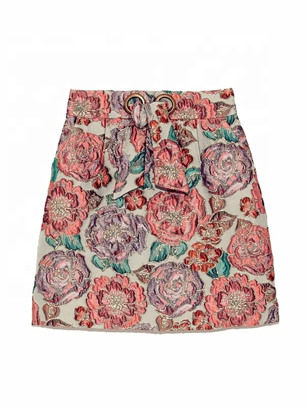 3D floral yarn high density antique brocade jacquard dress fabric