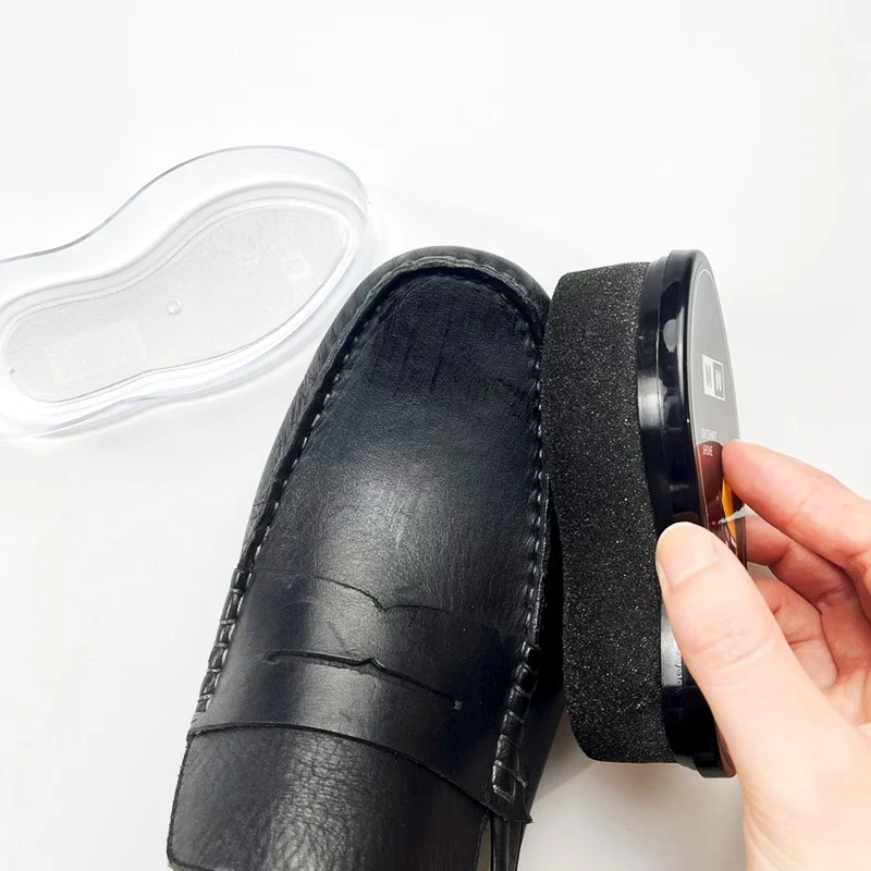 Wholesale Shoe Shine Kits Shoe Shine Sponge Leather Polishing Sponge With Clear Liquid Oil