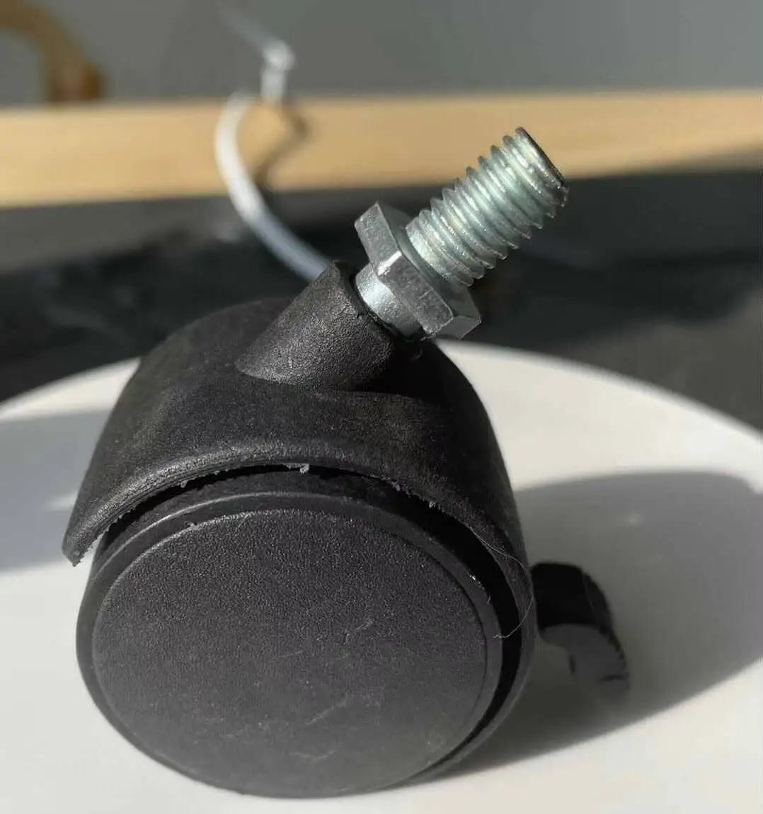 plastic casters office wheels  2.5 inch chair wheels with break