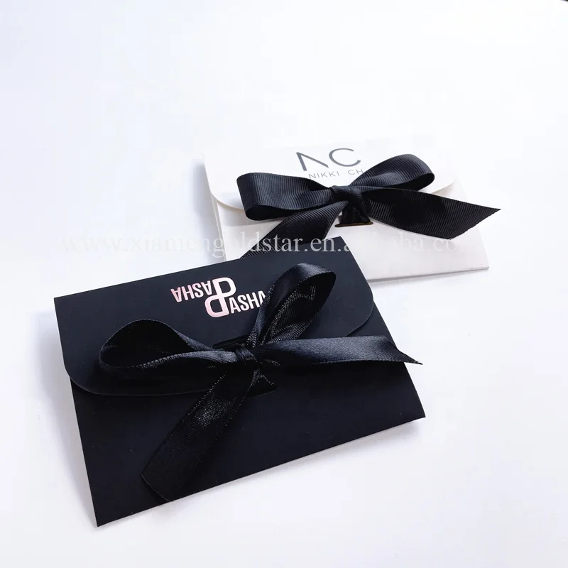 Best Sale Paper Envelope With ribbon Personalized Design for Wedding Invitation Cards