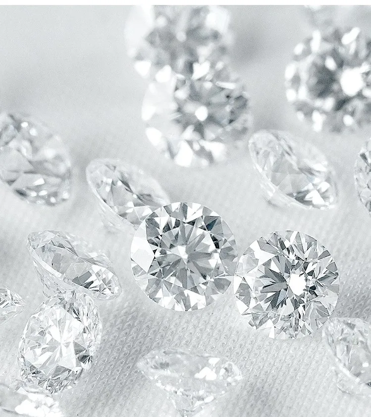 HPHT laboratory artificial cultivation of bowler VS round D color bowler Bare stones and broken diamonds