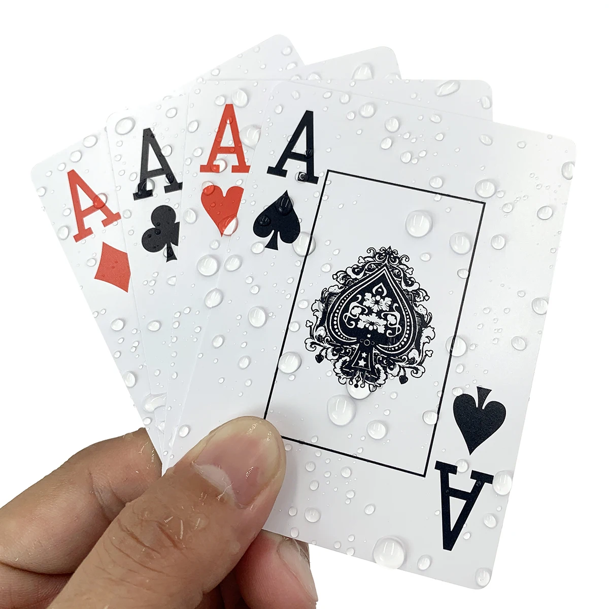 custom logo 100% plastic waterproof playing cards pvc jumbo standard index poker cards
