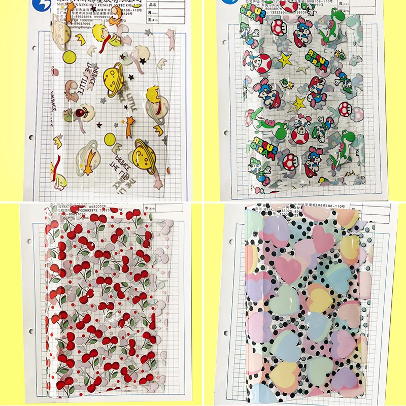 Custom UV Printing TPU  Plastic Cartoon Pattern Design Eco Friendly Transparent Vinyl Fabric Clear TPU Vinyl By The Yard