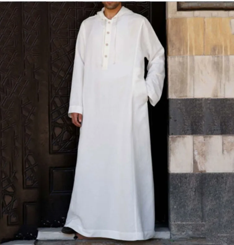 Custom Islamic Clothing Ethiopia Muslim Jelbya Abaya Plain Caftan Thobe Saudi Arabic Men Robe