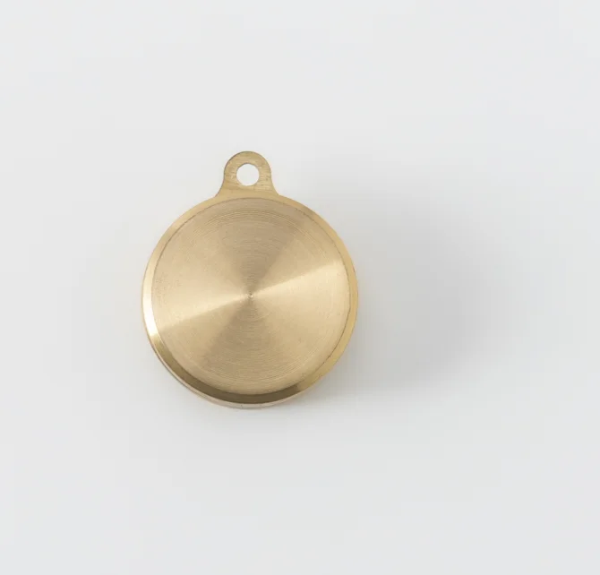 Mini brass pocket compass