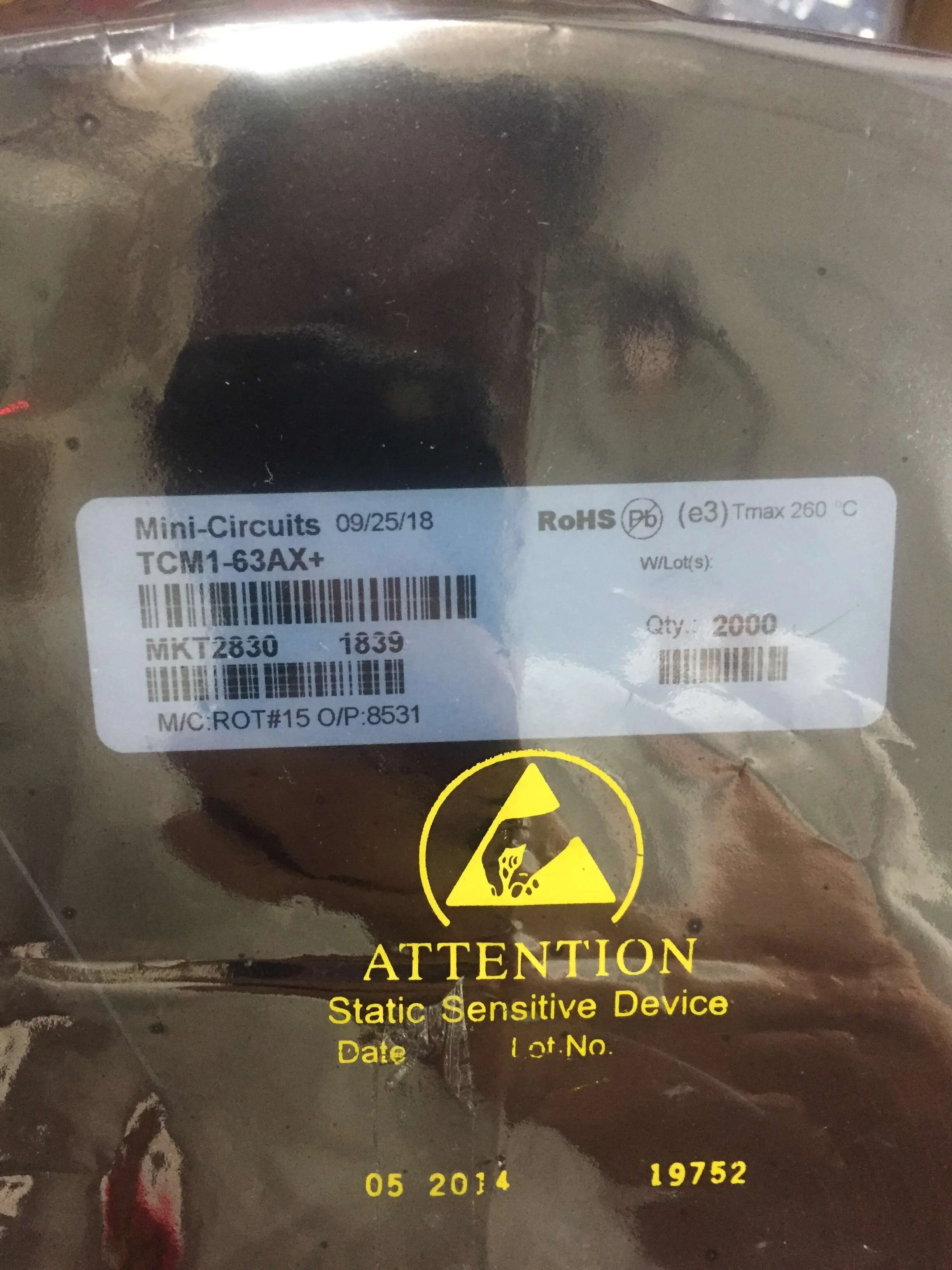 TCM1-63AX+ TCM1-63AX marking GU new original Audio RF Transformers Signal Transformers Core & Wire Transformer SMD