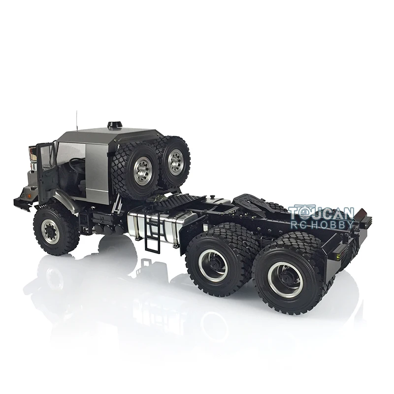 JDM 157 1/14 Metal 6*6 RC Truck Model W/ Differential Axle Remote Control Climbing Trailer Adults Toys TH17202-ali6
