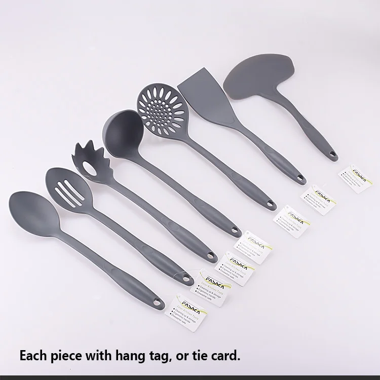Food Grade Kitchen Utensils Nylon Kitchen Tools Slotted Spoon High Resistant Non-stick Nylon Kitchen Slotted Spoon
