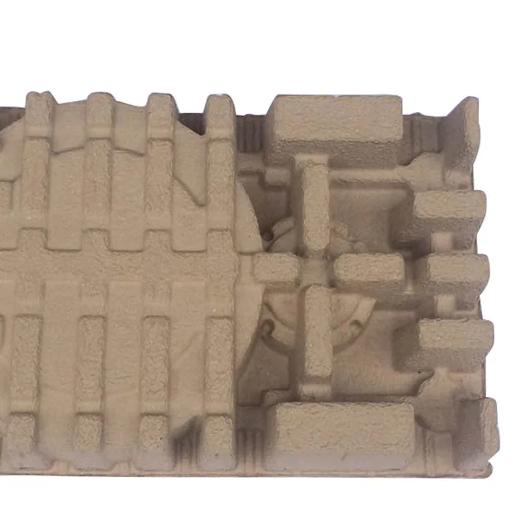 Disposable Cardboard Paper Tray Packaging Recycled Pulp Insert
