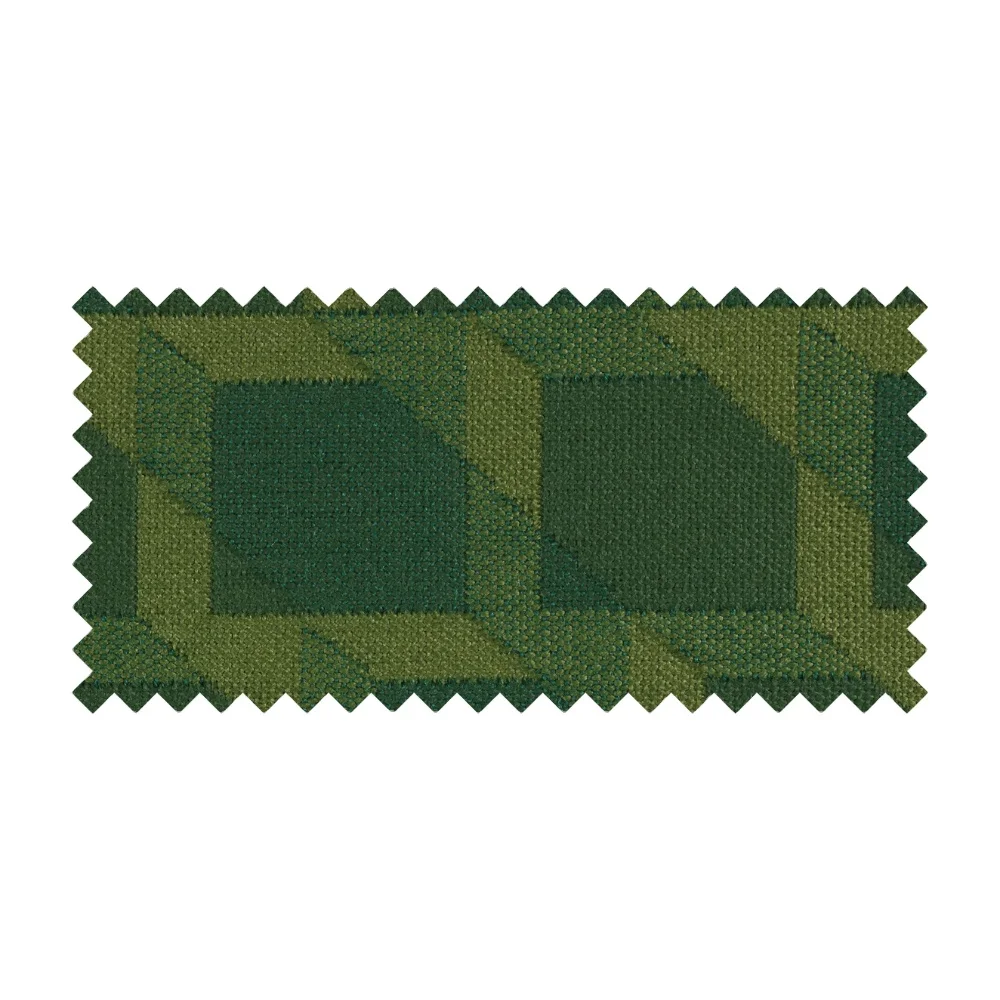 Siesta texture 2 corpi green cubes - 100% high quality solution dyed acrylic fabric for outdoor and garden decoration