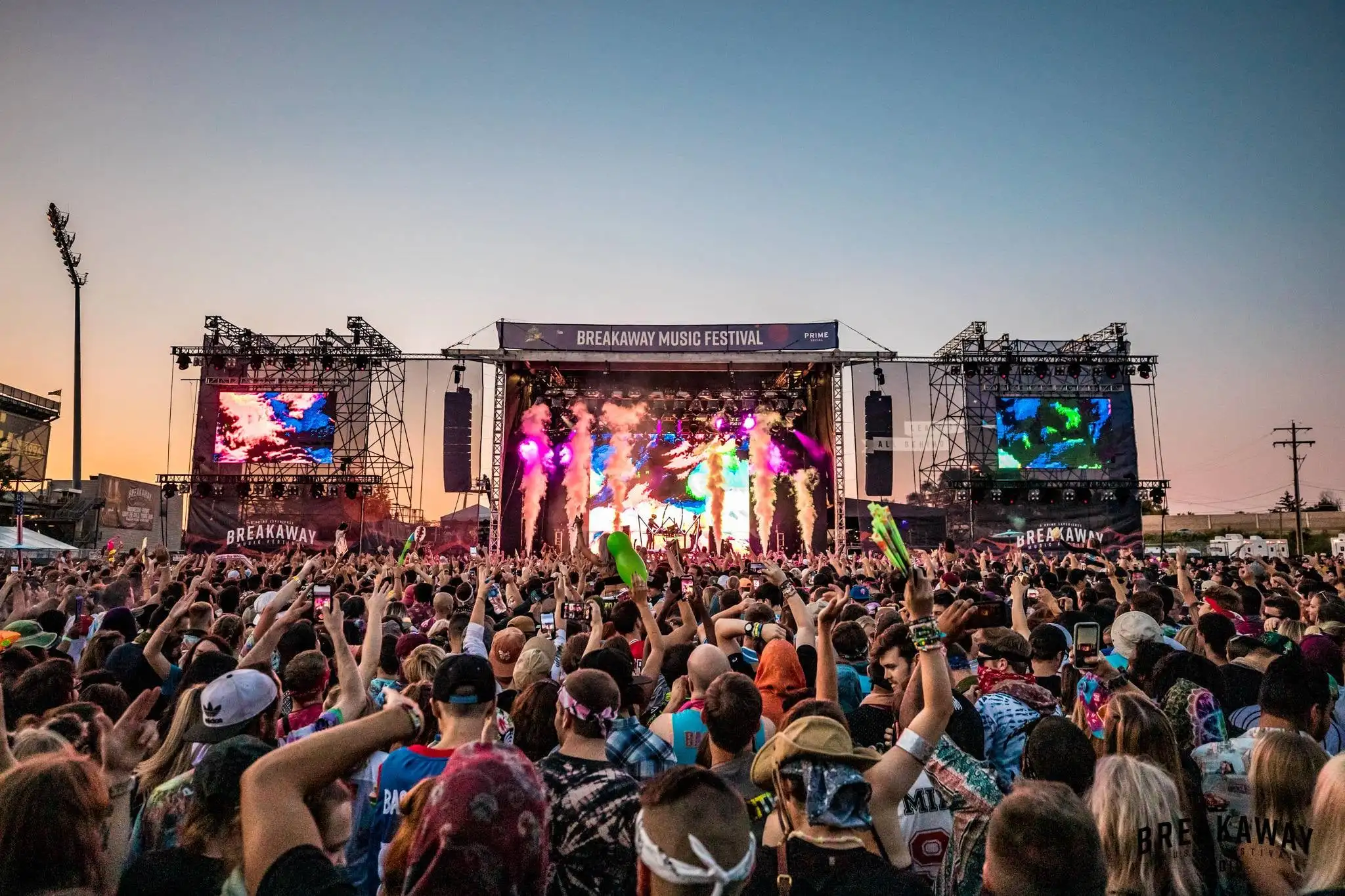 Festival Stage Concert Backdrop Mesh PVC or Fabric flex banner For Music Stand Banners