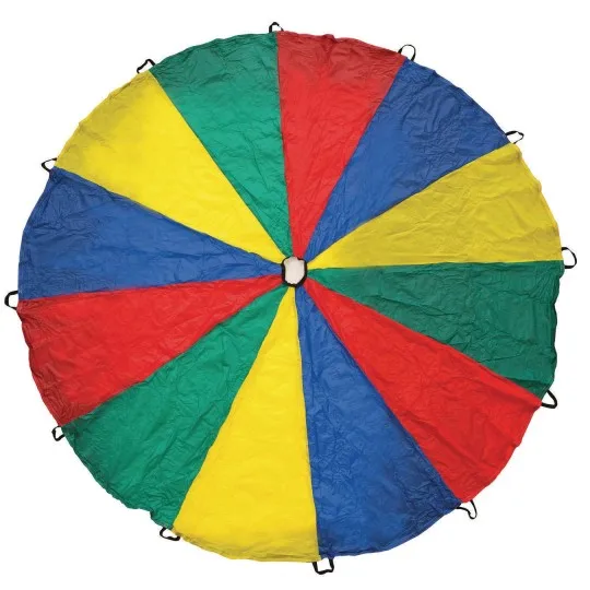 Customized 12ft  Play Hut Toy Rainbow Kids Play Parachute