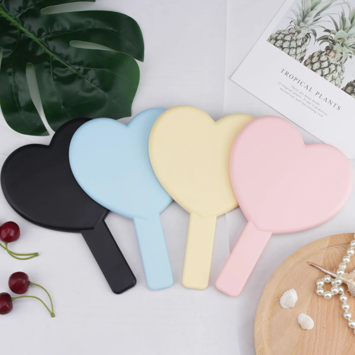 Custom Logo Cosmetic Mini Portable Pocket Small Hand Mirror Promotional Gifts Design Handheld Makeup Mirror
