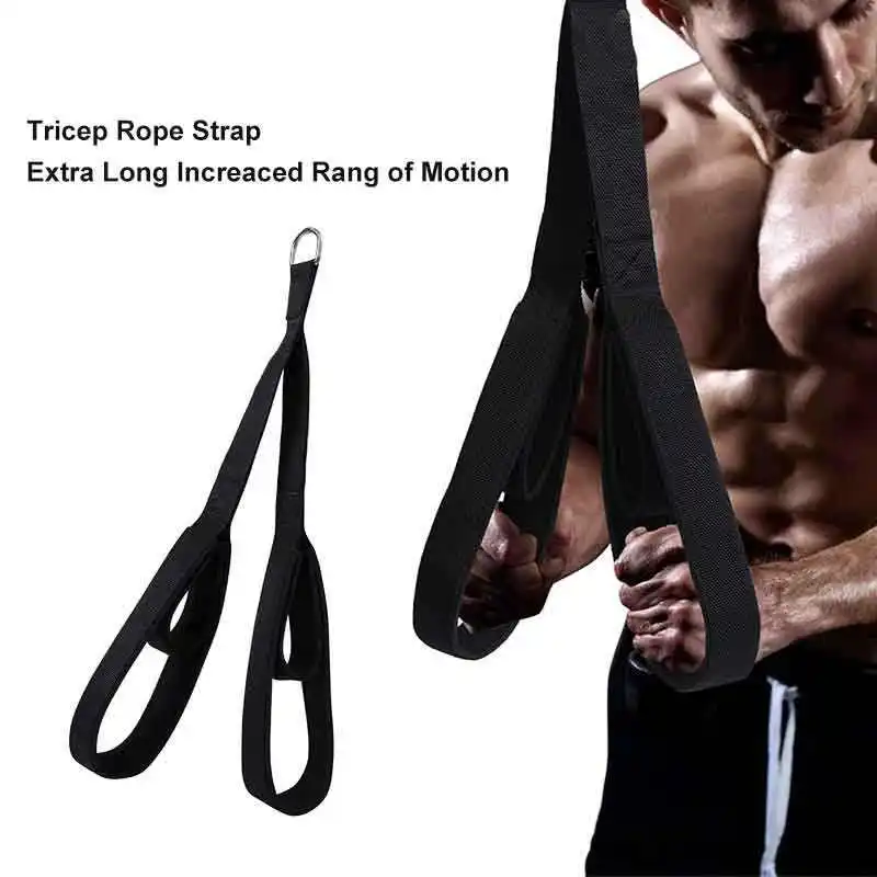 Wholesale Ergonomic Triceps Rope Single Press Push Fitness Bodybuilding Cable Attachment For Strength Training