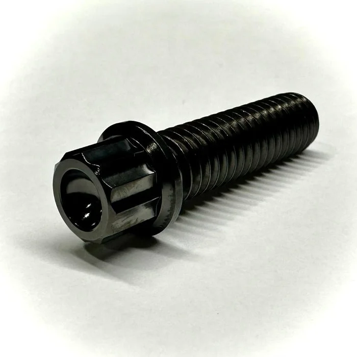 RFX  Factory Price Titanium Bolts 12 Point Flange  Rs/ Rx Anodized Color M6 M8 Wheel nuts and Bolts