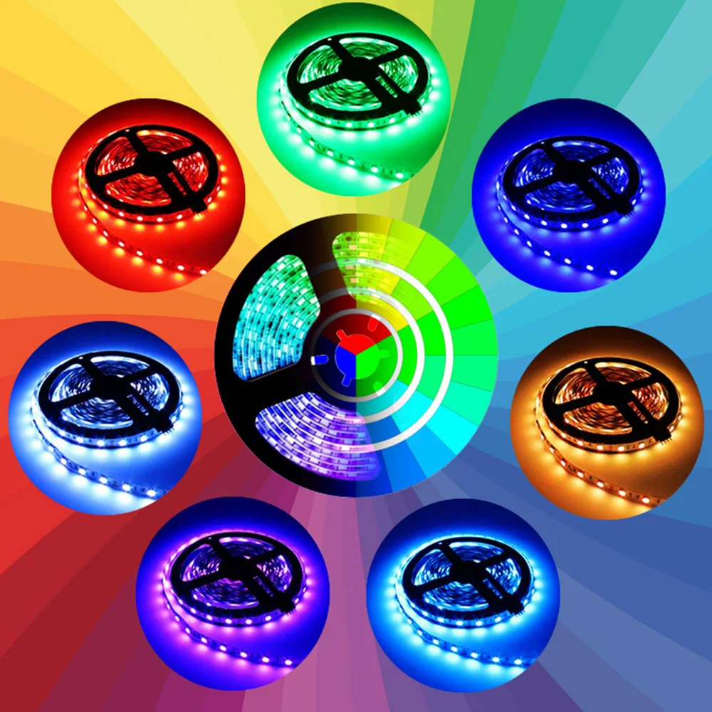 
Hot Sale 5M 24Key 12V IR Remote Control RGB Led Lights Strips 