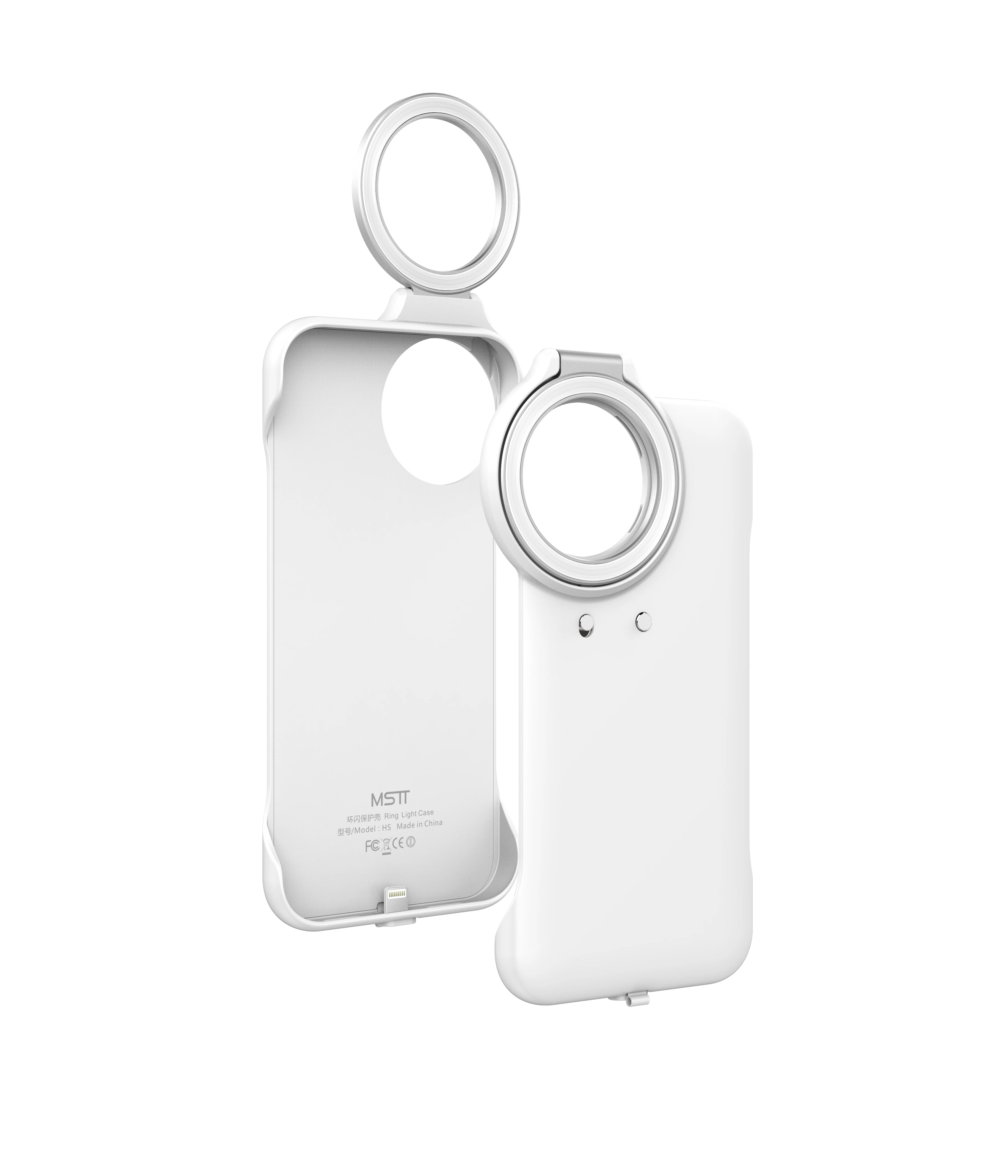 
New arrivals Ring Flashing Light Mobile phone shell For mobile Iphone 12/12P 