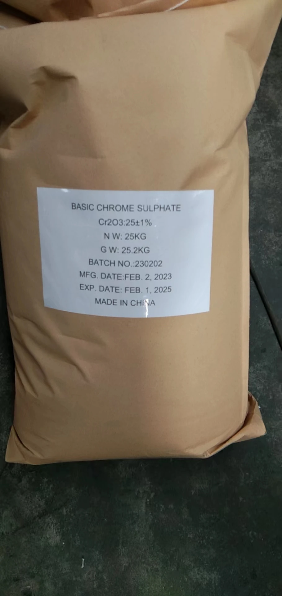 sulfur base Basic Chromium Sulphate
